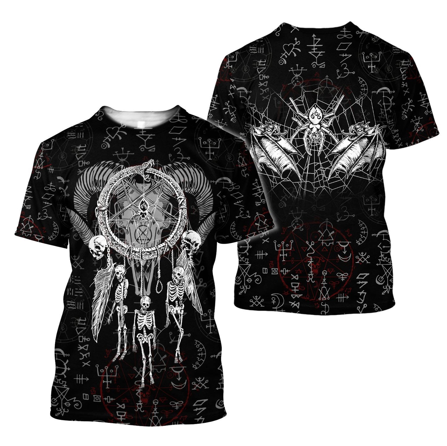 Dreamcatcher Skull Satanic Hoodie For Men And Women TNA06012106ND