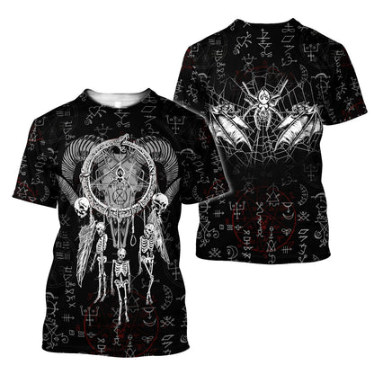 Dreamcatcher Skull Satanic Hoodie For Men And Women TNA06012106ND