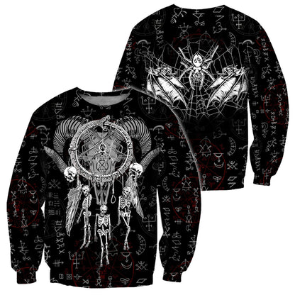Dreamcatcher Skull Satanic Hoodie For Men And Women TNA06012106ND