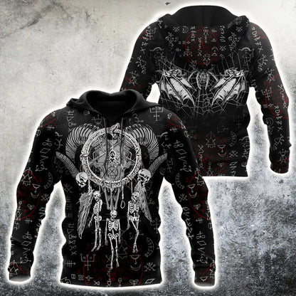 Dreamcatcher Skull Satanic Hoodie For Men And Women TNA06012106ND