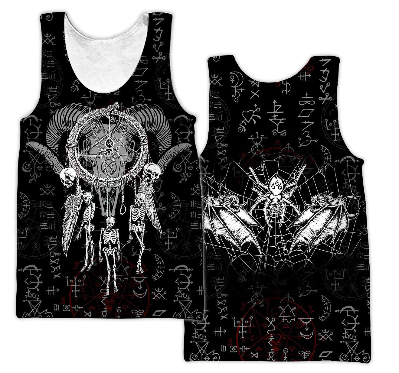 Dreamcatcher Skull Satanic Hoodie For Men And Women TNA06012106ND