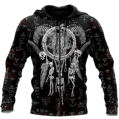 Dreamcatcher Skull Satanic Hoodie For Men And Women TNA06012106ND