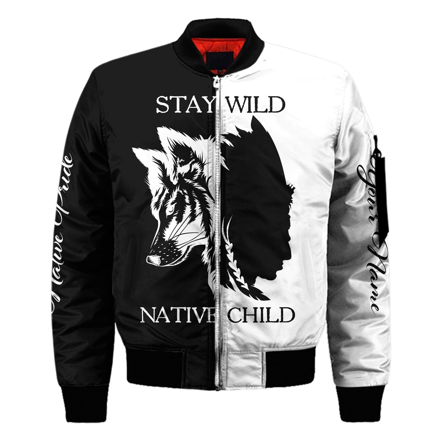 Custom Name Wolf Native Pride 3D All Over Printed Unisex Shirt