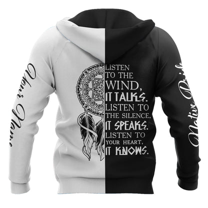 Custom Name Wolf Native Pride 3D All Over Printed Unisex Shirt