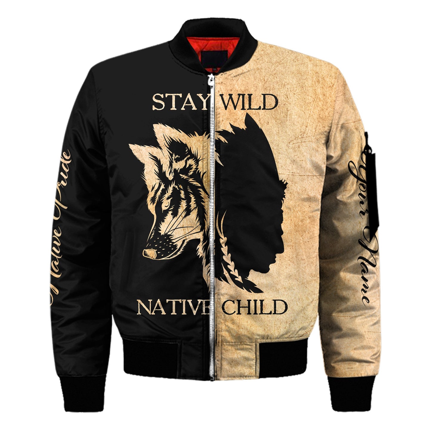 Custom Name Wolf Native Pride 3D All Over Printed Unisex Shirt