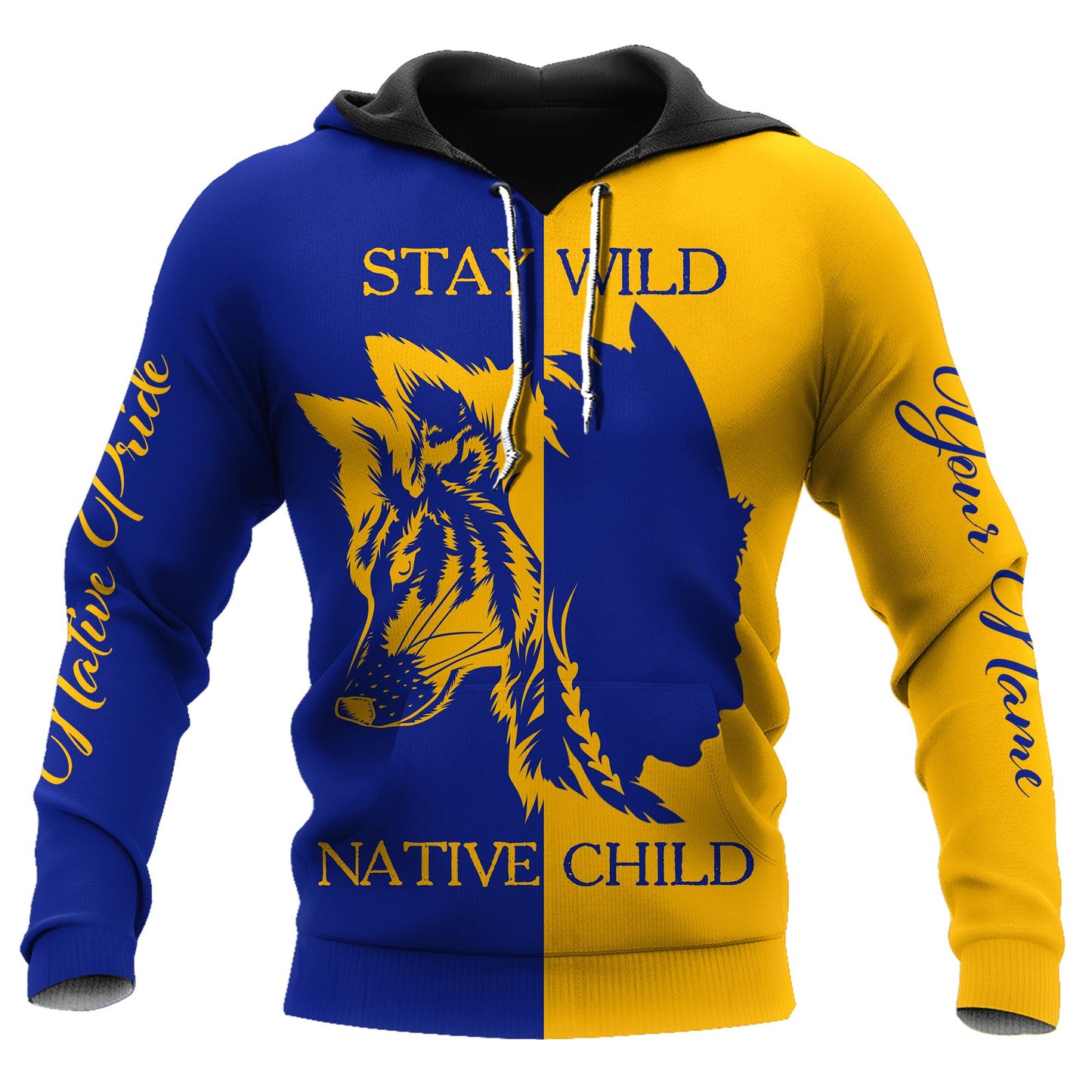 Custom Name Wolf Native Pride 3D All Over Printed Unisex Shirt