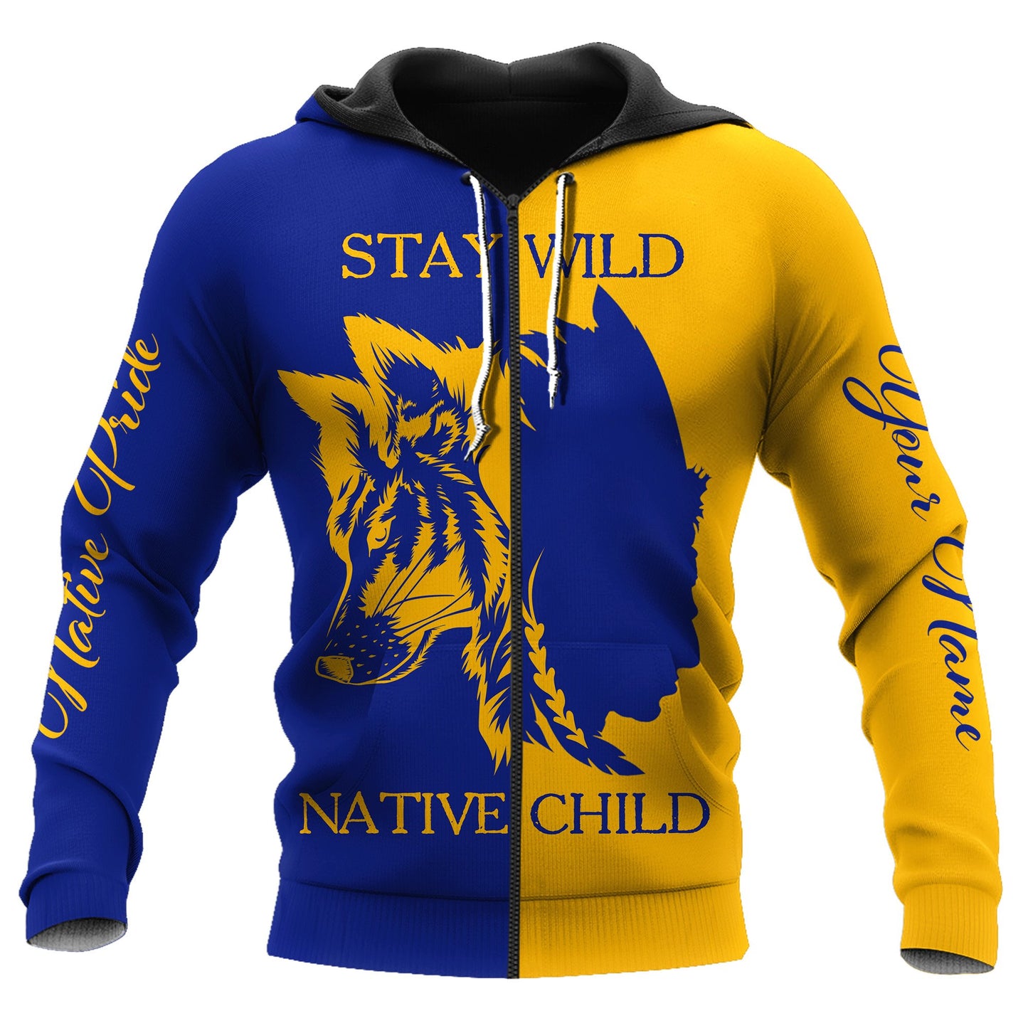Custom Name Wolf Native Pride 3D All Over Printed Unisex Shirt