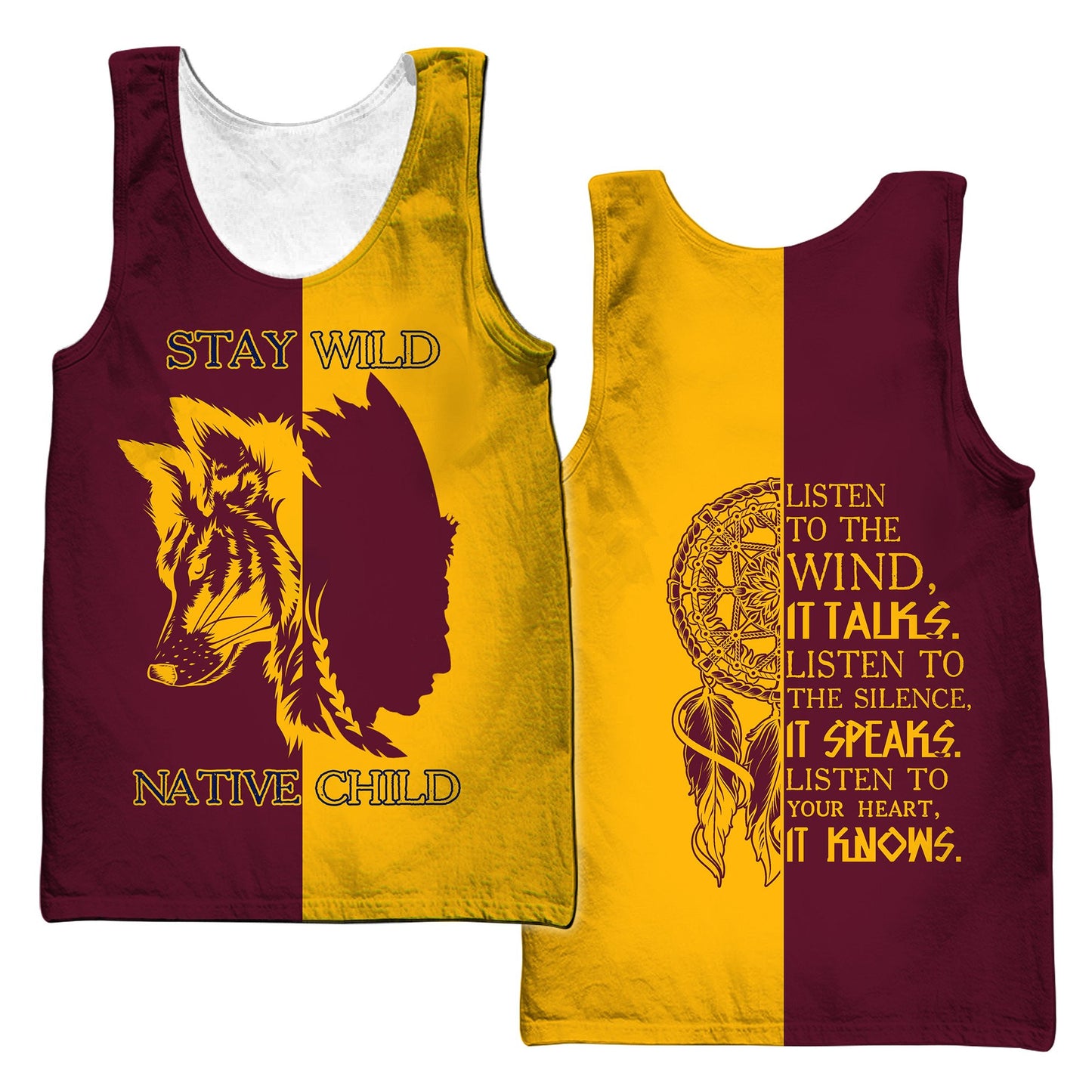 Custom Name Wolf Native Pride 3D All Over Printed Unisex Shirt