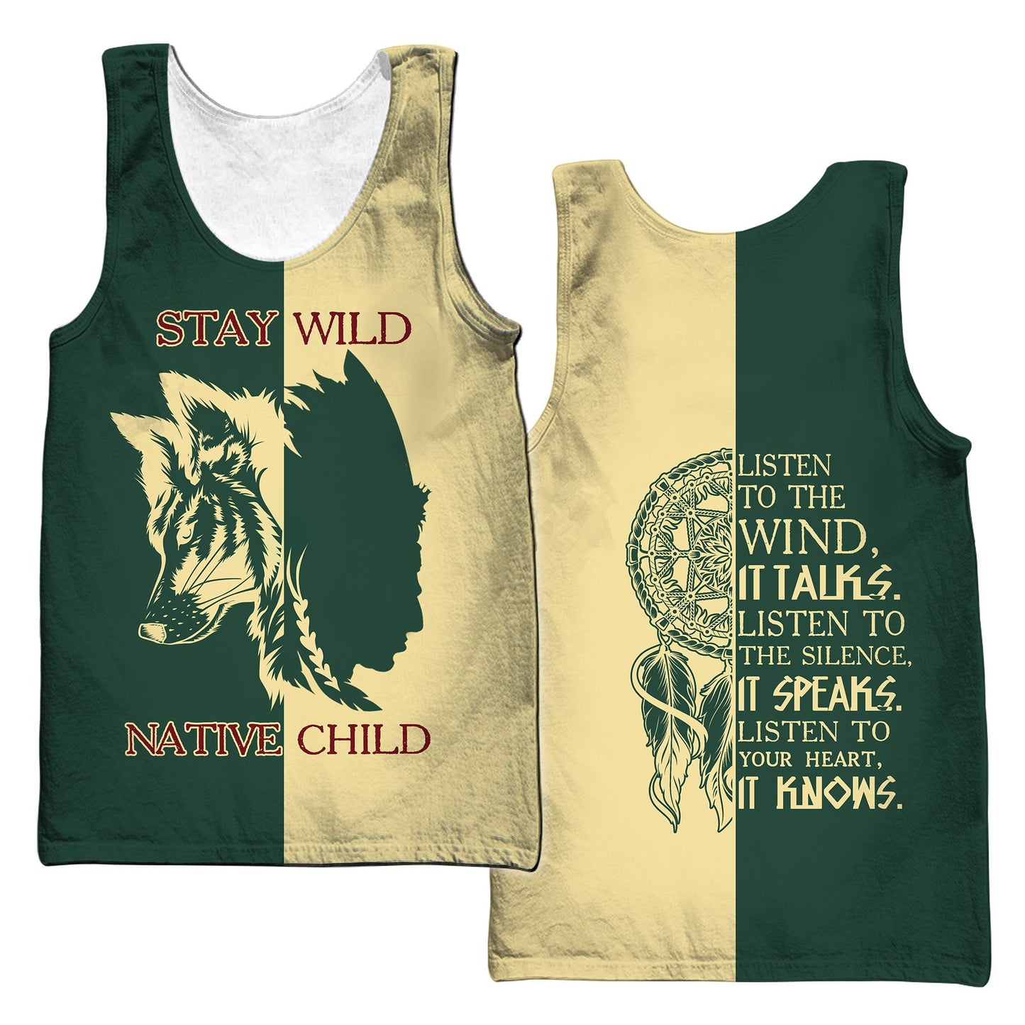 Custom Name Wolf Native Pride 3D All Over Printed Unisex Shirt