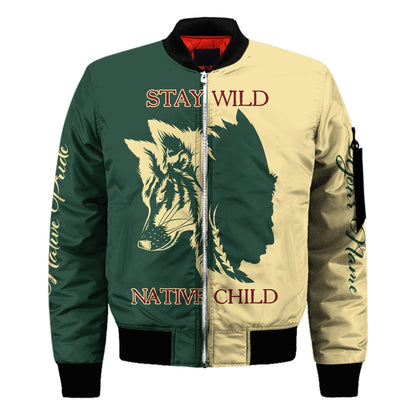 Custom Name Wolf Native Pride 3D All Over Printed Unisex Shirt