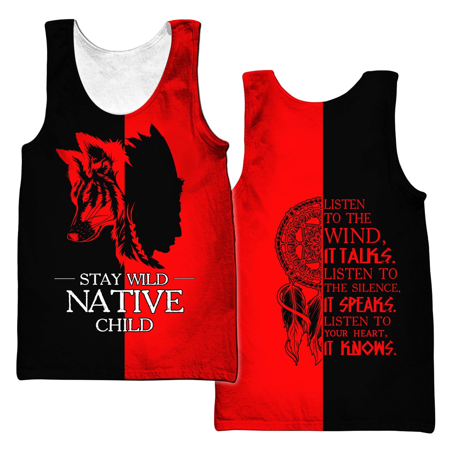 Custom Name Wolf Native Pride 3D All Over Printed Unisex Shirt