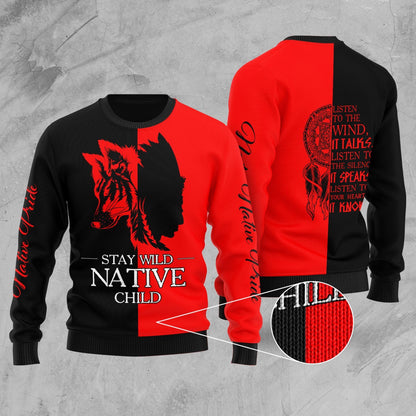 Custom Name Wolf Native Pride 3D All Over Printed Unisex Shirt