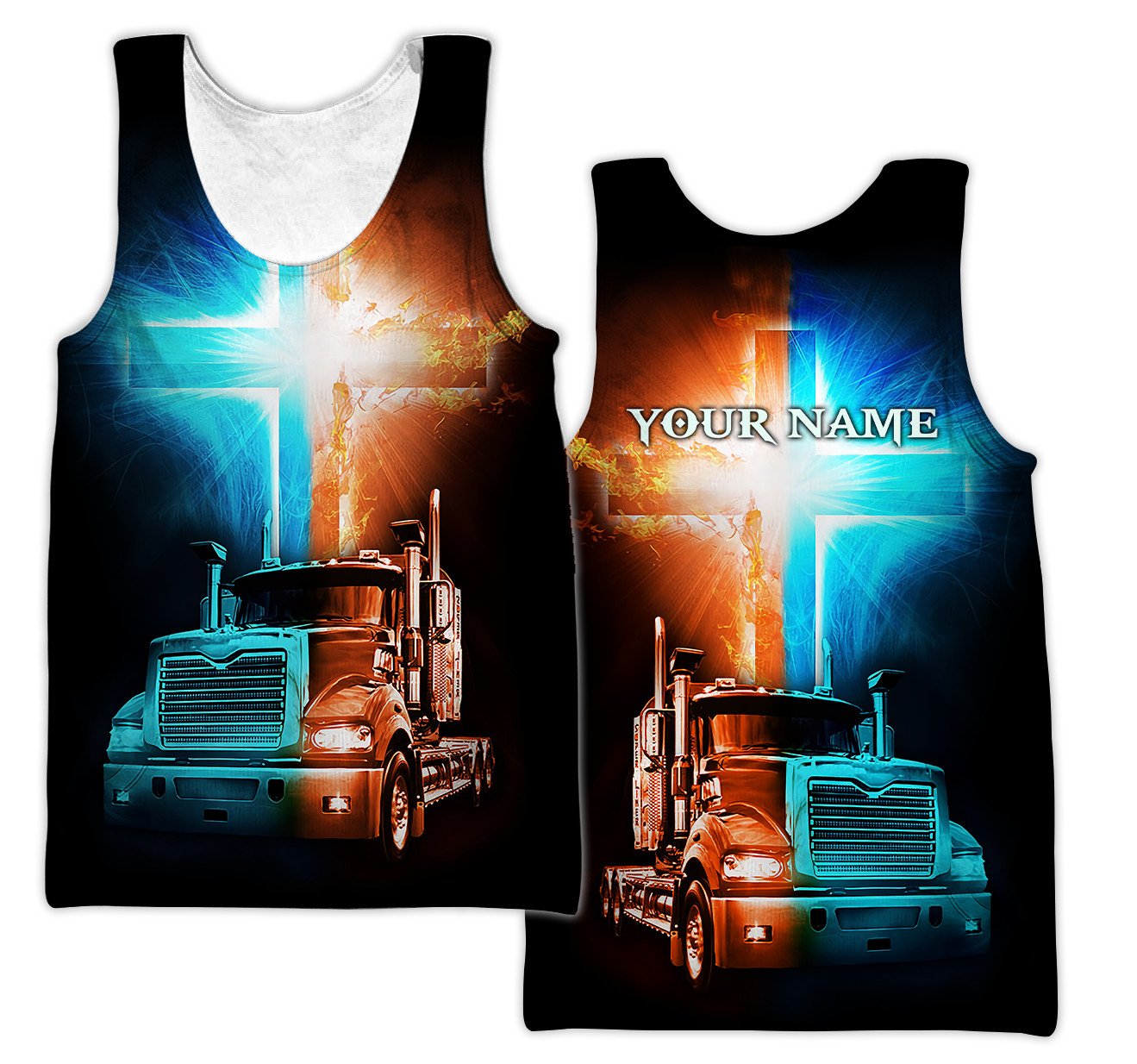 Trucker 3D All Over Printed Shirts For Men and Women