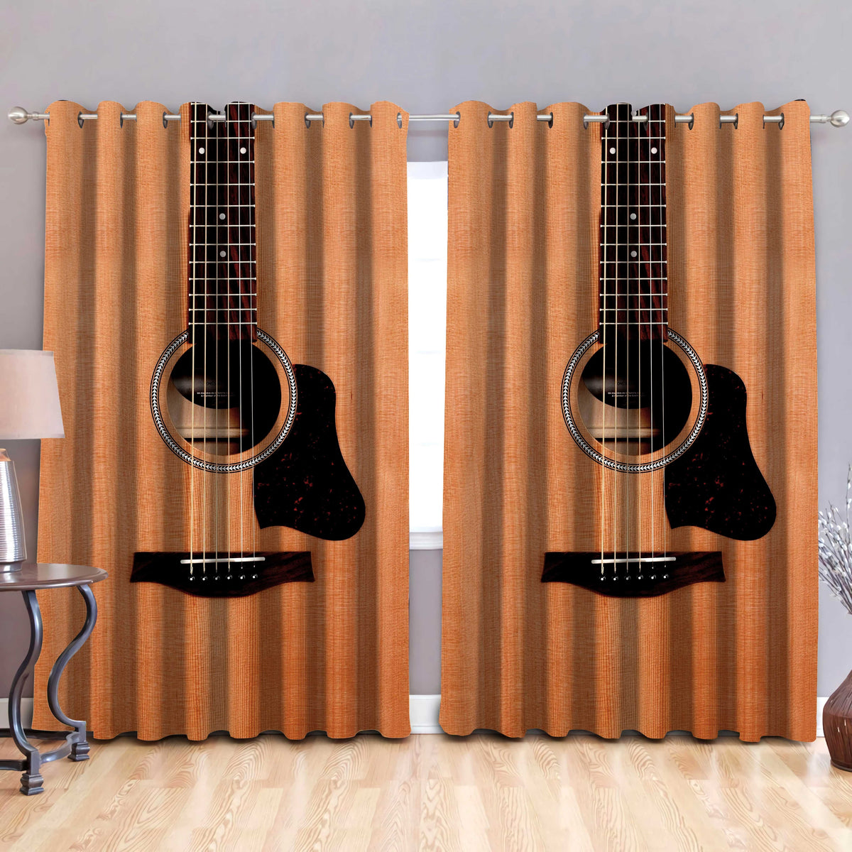 Musical Instrument Window Type Guitar Musical Instrument Window Curtains – Run The Stars™