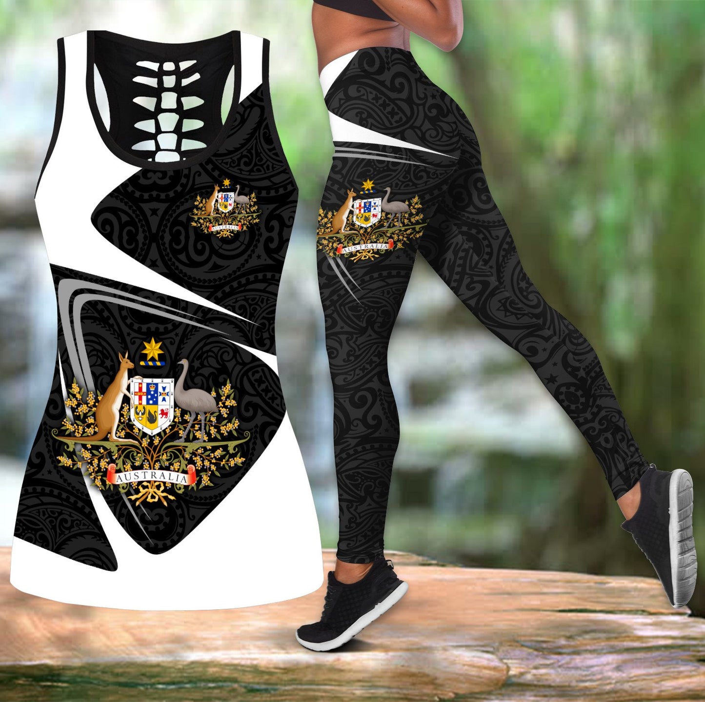 Premium Legging & Tank Top Polynesian Pattern And Australia ML DA19012006