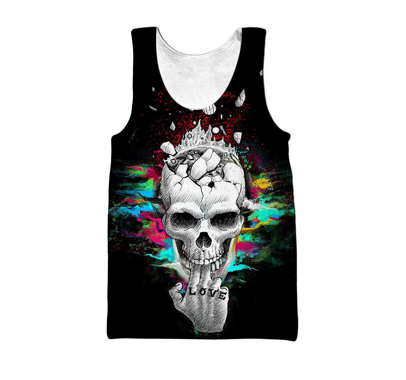 Love In Hand Skull Hoodie For Men And Women TNA22012107