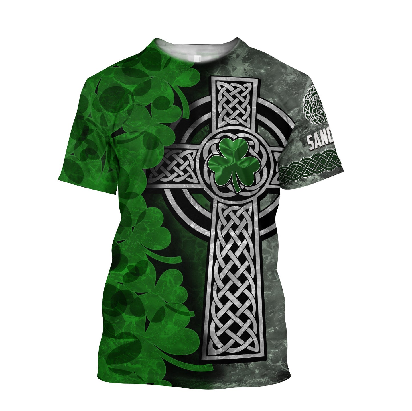 Customize Name Irish Shamrock And Cross Hoodie For Men And Women TNA25022102