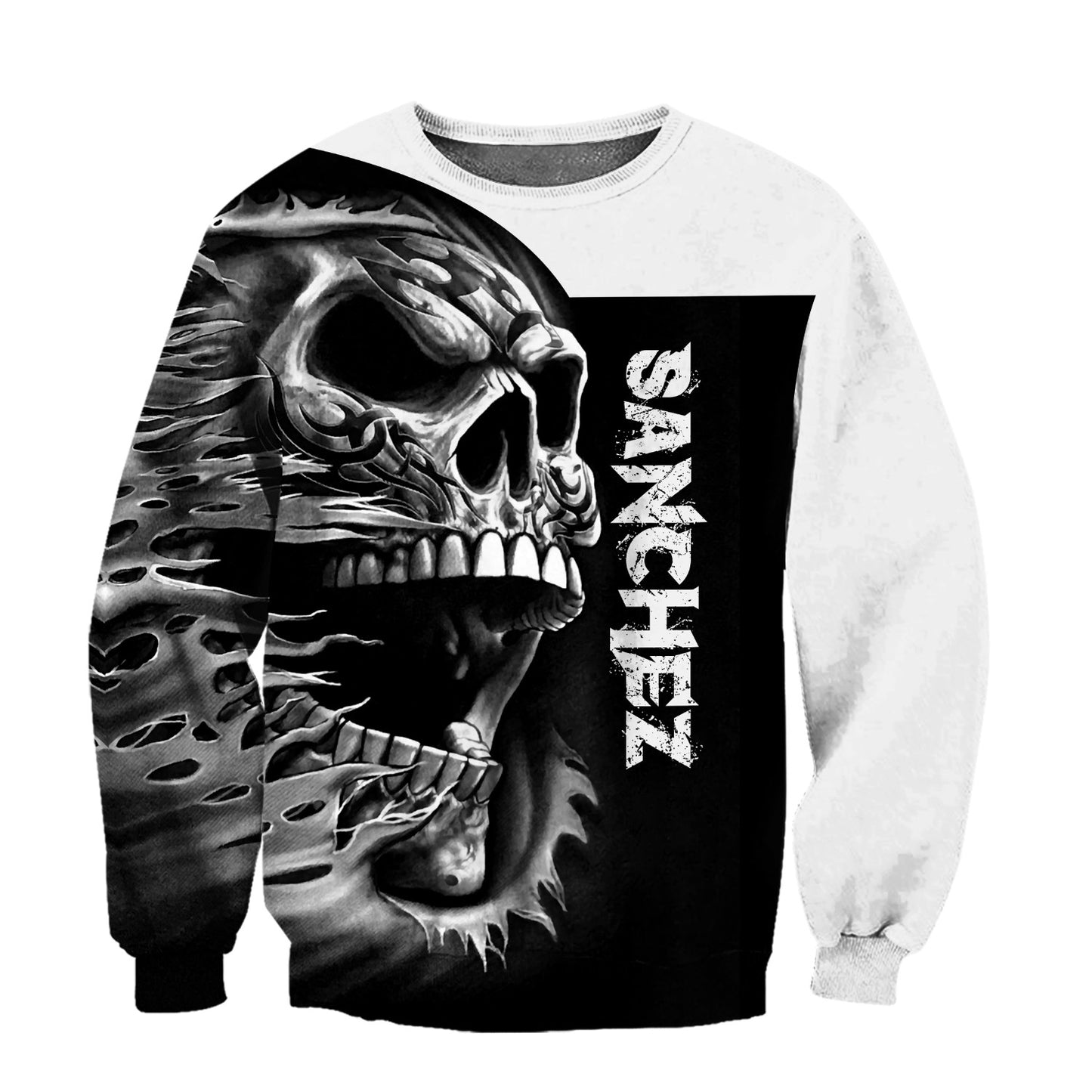 Customize Name Skull Hoodie For Men And Women TNA26022101