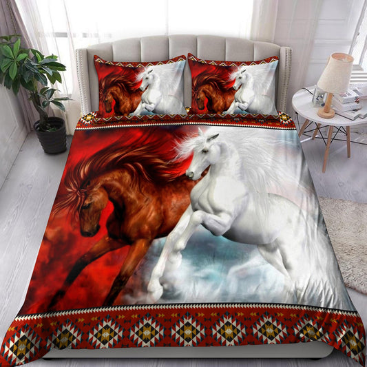 Couple Horse 3D All Over Printed Bedding Set