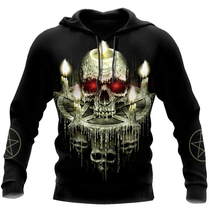 Candle And Skull Hoodie For Men And Women TNA01032105