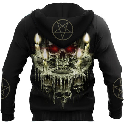 Candle And Skull Hoodie For Men And Women TNA01032105