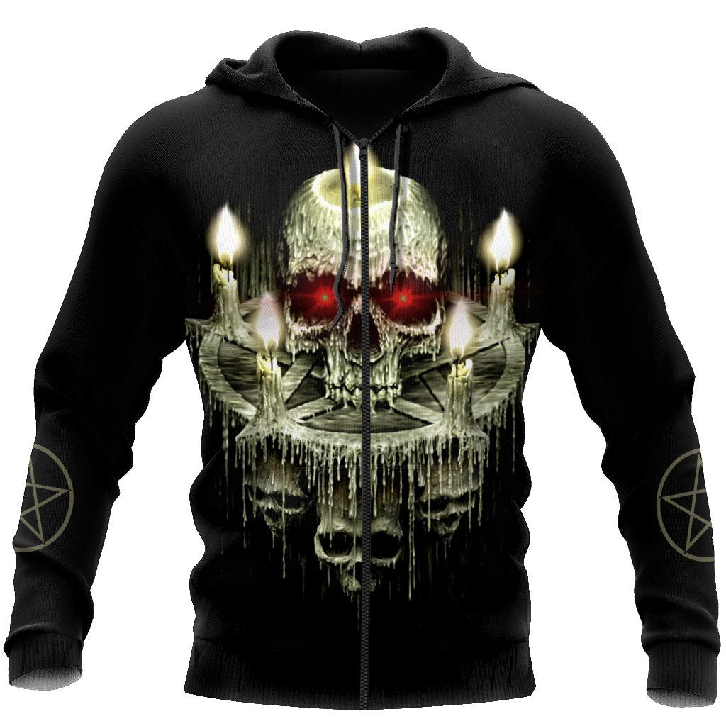 Candle And Skull Hoodie For Men And Women TNA01032105