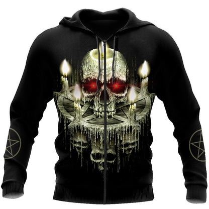 Candle And Skull Hoodie For Men And Women TNA01032105