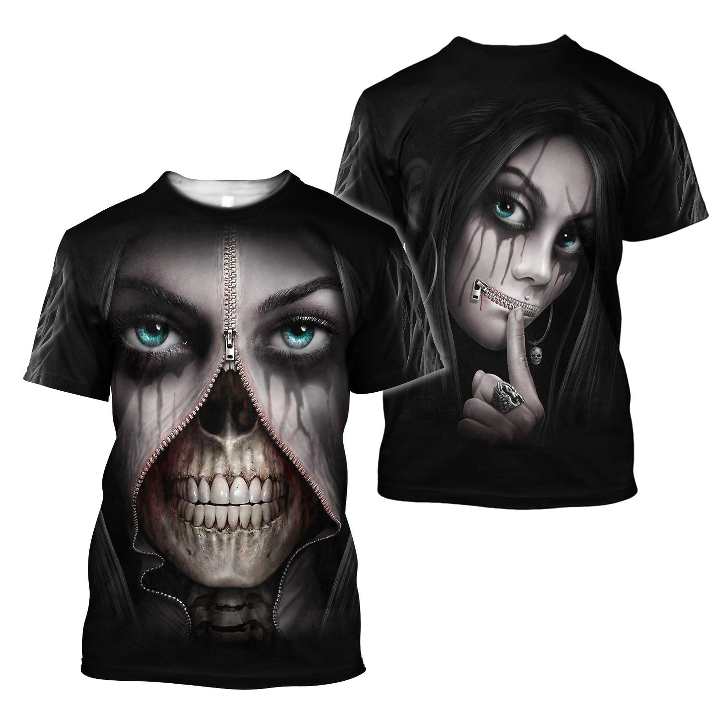True Face Skull Girl Hoodie For Men And Women TNA01032106