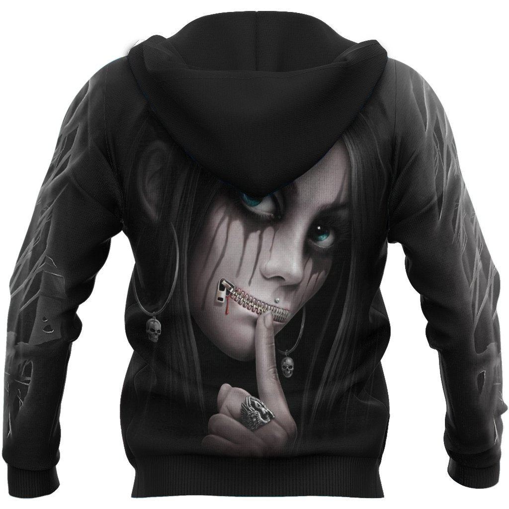 True Face Skull Girl Hoodie For Men And Women TNA01032106