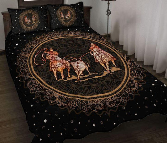 Bull Riding Bedding Team Roping Vintage