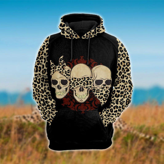 Three Skull Hoodie For Men And Women TR04032101