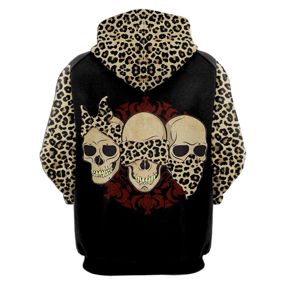 Three Skull Hoodie For Men And Women TR04032101