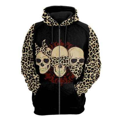 Three Skull Hoodie For Men And Women TR04032101