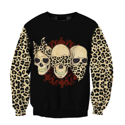 Three Skull Hoodie For Men And Women TR04032101