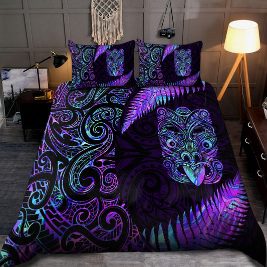Paua Shell Maori Whakairo Bedding Set Circle Style ML