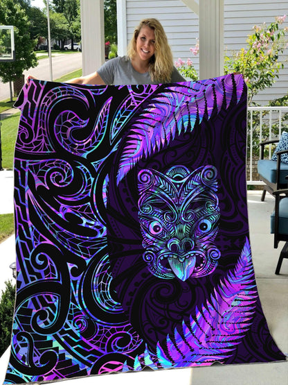 Paua Shell Maori Whakairo Painting Art Quilt