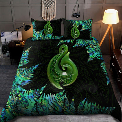 New Zealand Maori Manaia Paua Shell Bedding Set ML