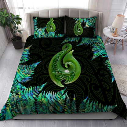 New Zealand Maori Manaia Paua Shell Bedding Set ML
