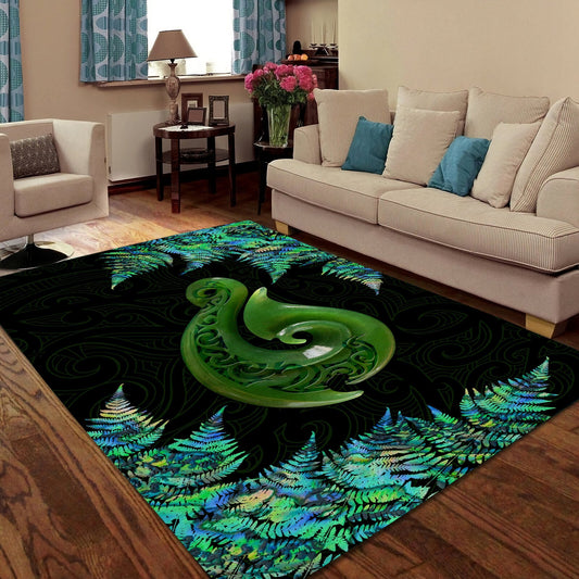 New Zealand Maori Manaia Paua Shell Rug ML  TR22032105
