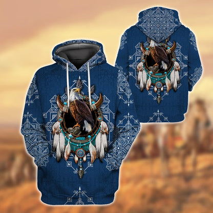Eagle Native American 3D All Over Printed Unisex Shirt