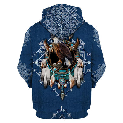 Eagle Native American 3D All Over Printed Unisex Shirt