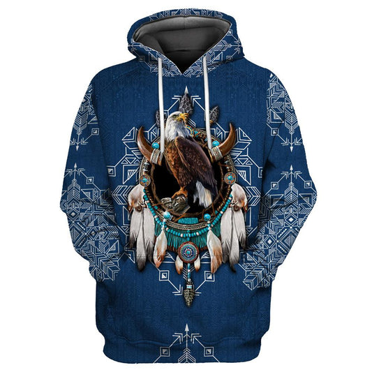 Eagle Native American 3D All Over Printed Unisex Shirt