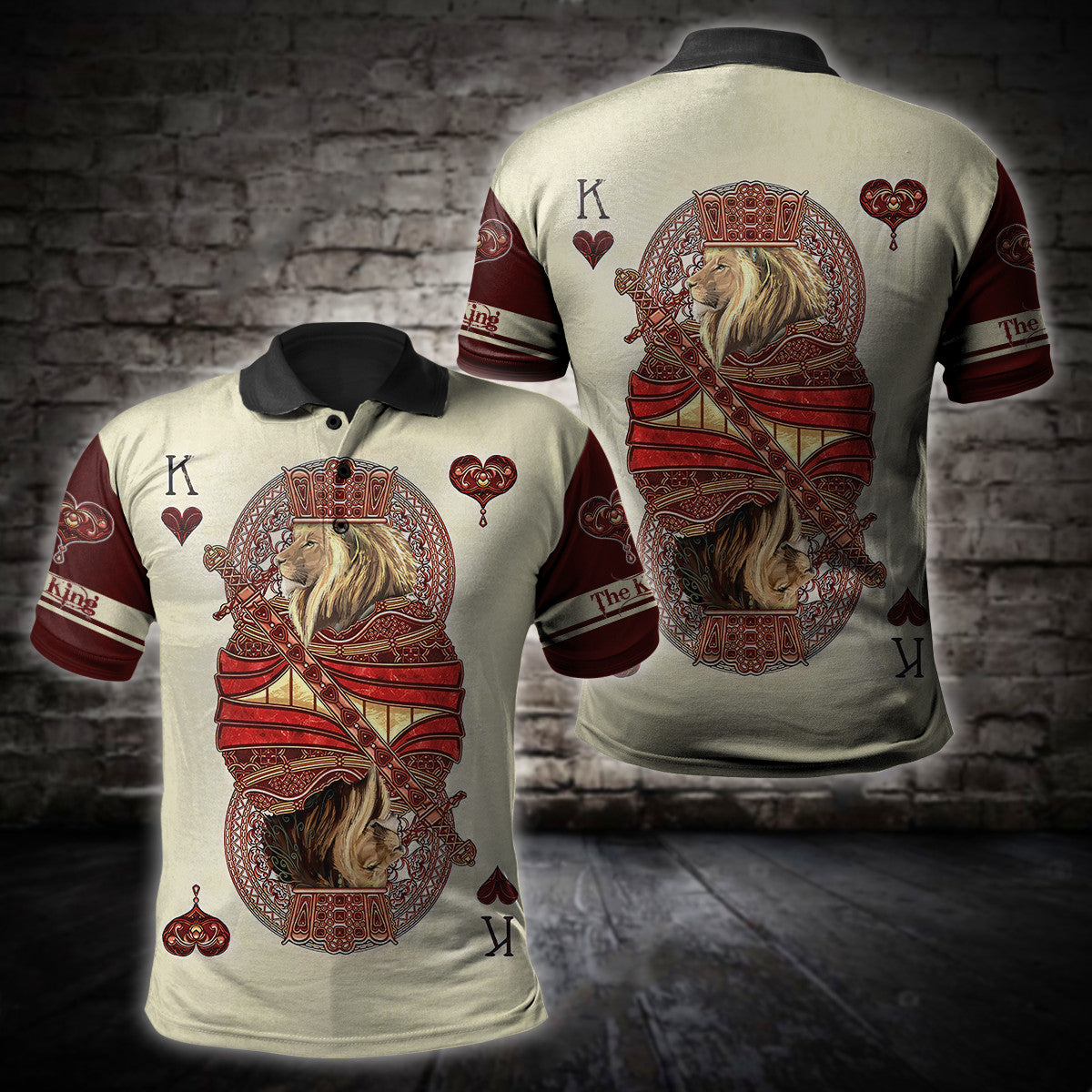 Summer Collection - King Heart Lion 3D All Over Printed Unisex Shirts
