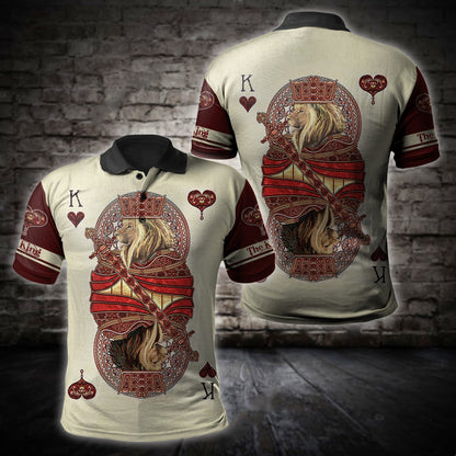 Summer Collection - King Heart Lion 3D All Over Printed Unisex Shirts