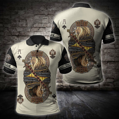 Summer Collection - Lion Ace Spade 3D All Over Printed Unisex Shirts