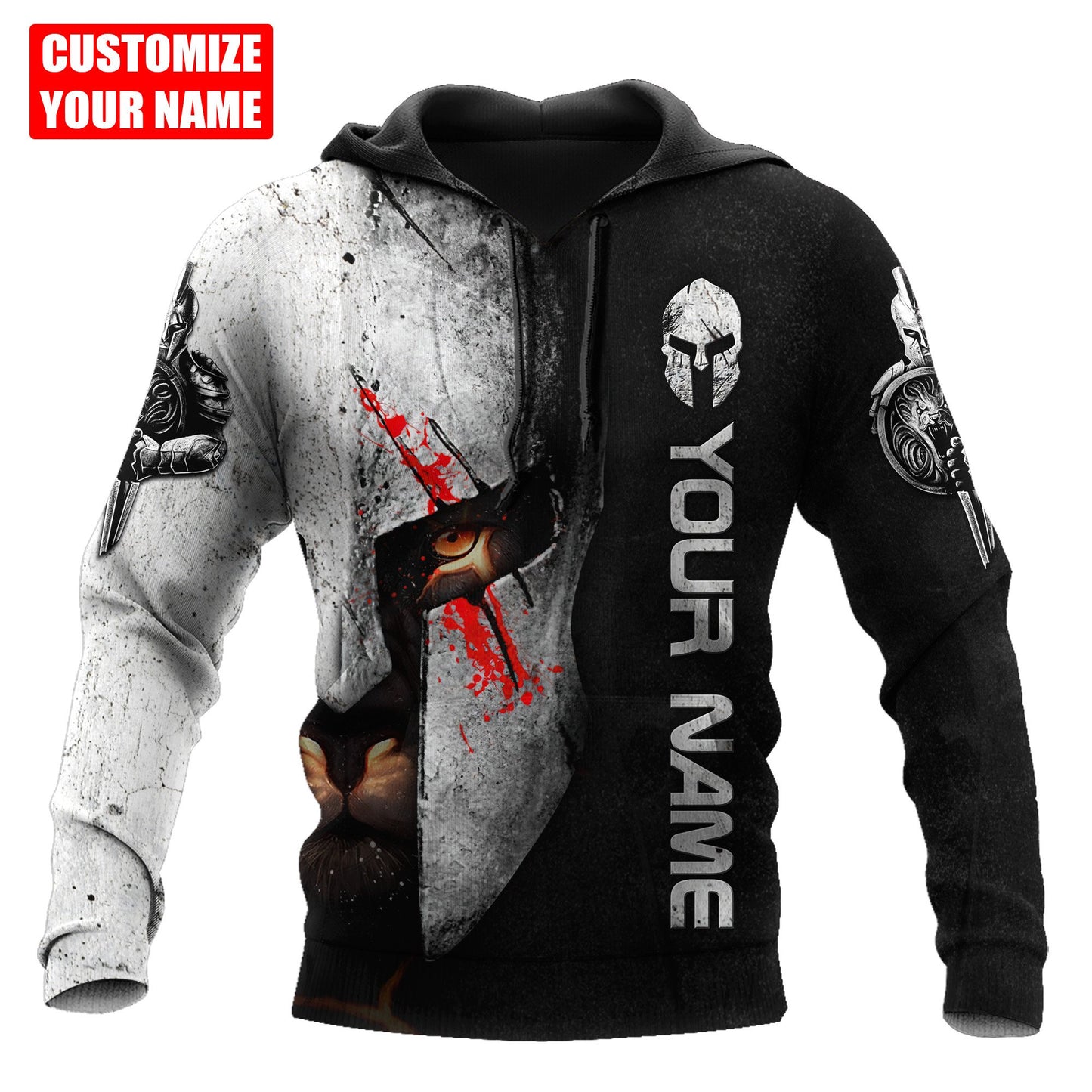 Custom Name King Lion 3D All Over Printed Combo Hoodie + Sweatpant