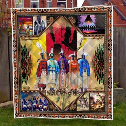 Native American Indigenous 3D All Over Printed Quilt