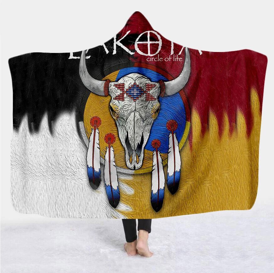 Native American Hooded Blanket