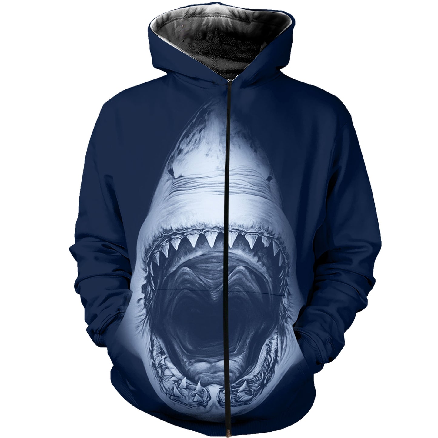 3D All Over Printed Shark Art Shirts-Apparel-HP Arts-ZIPPED HOODIE-S-Vibe Cosy™