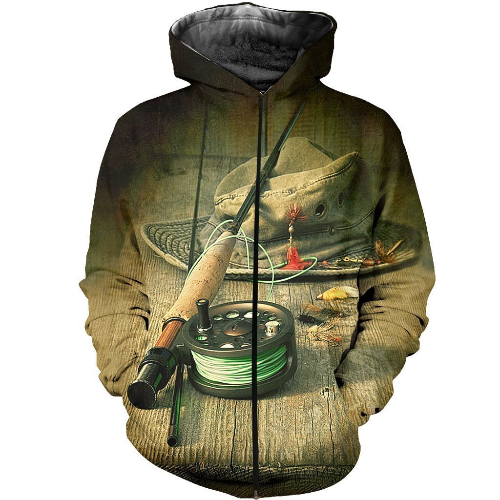 3D All Over Printed Fishing Equipment Shirts-Apparel-HP Arts-ZIPPED HOODIE-S-Vibe Cosy™